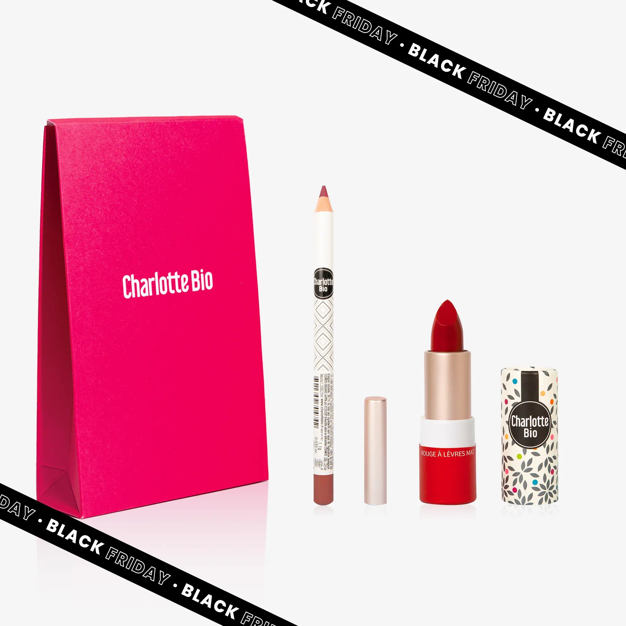 Duo van potlood en lippenstift