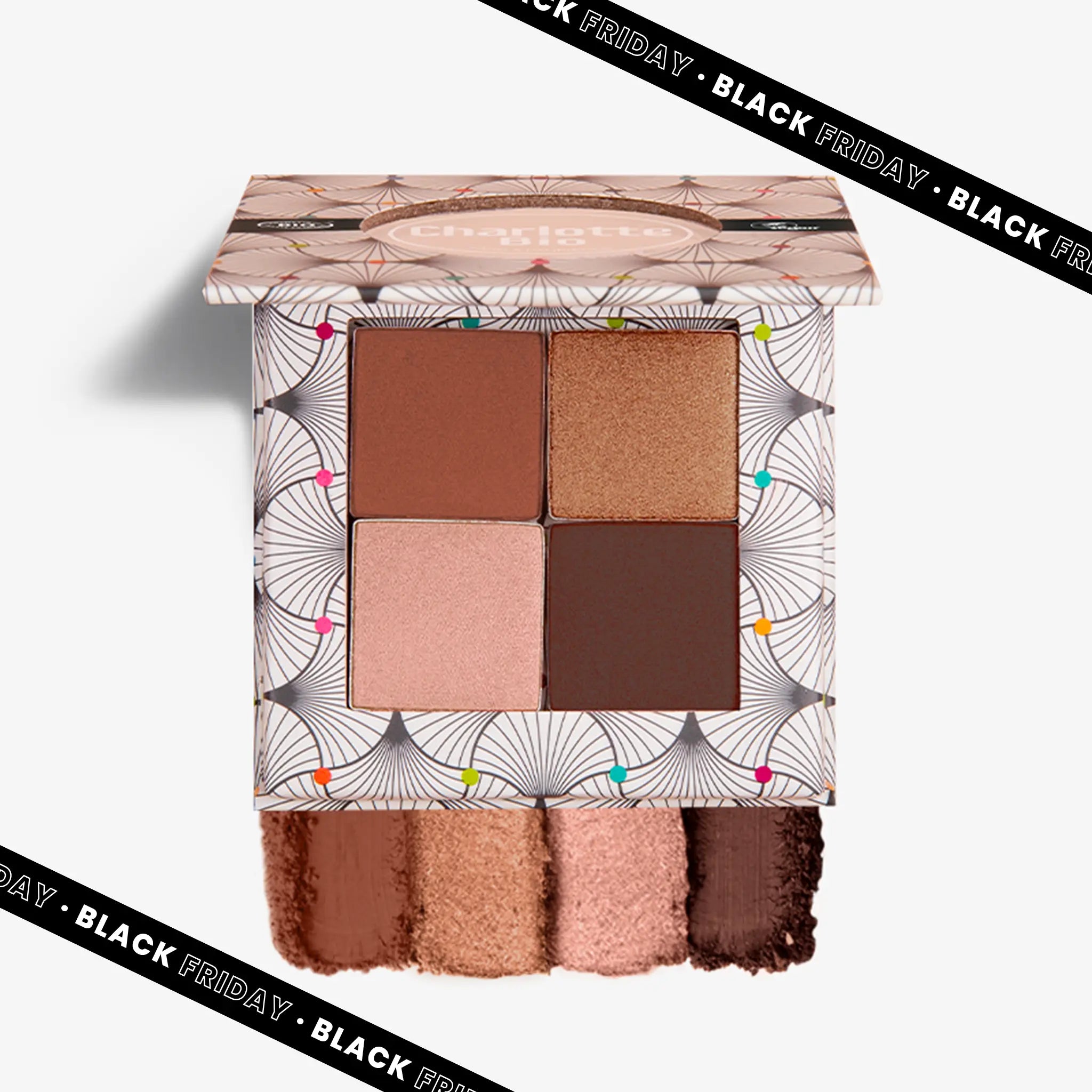 Paleta de 4 sombras de ojos orgánicas - Nude Brown