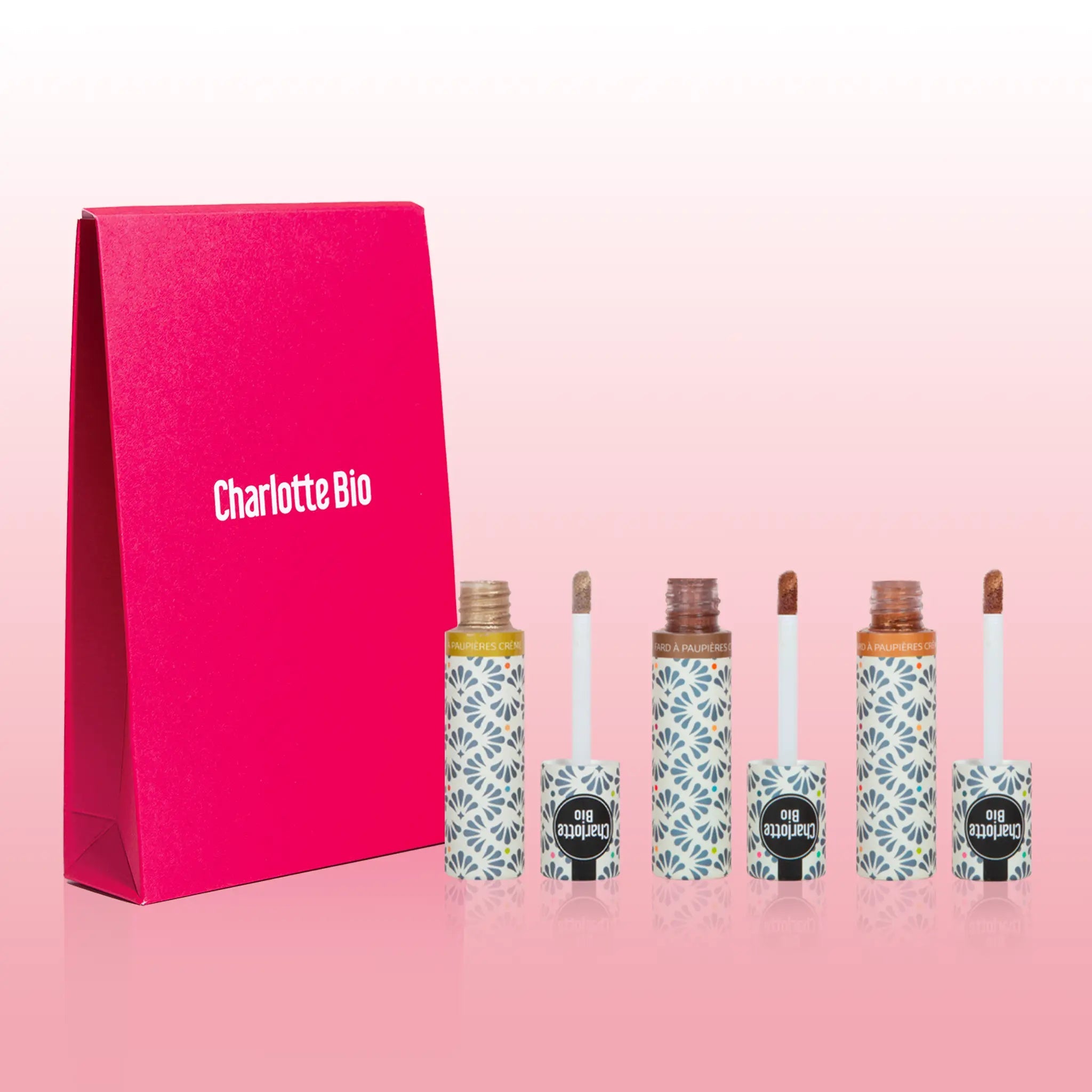 2025-17 - Trío de sombras de ojos doradas, marrones y cobrizas - Charlotte Bio